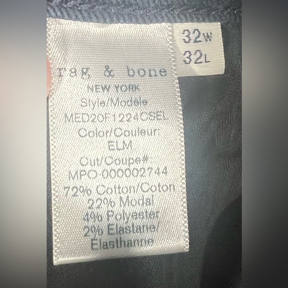Rag & Bone Men’s Fit 1 Skinny Jeans 32x32 Made in USA - Picture 7 of 7